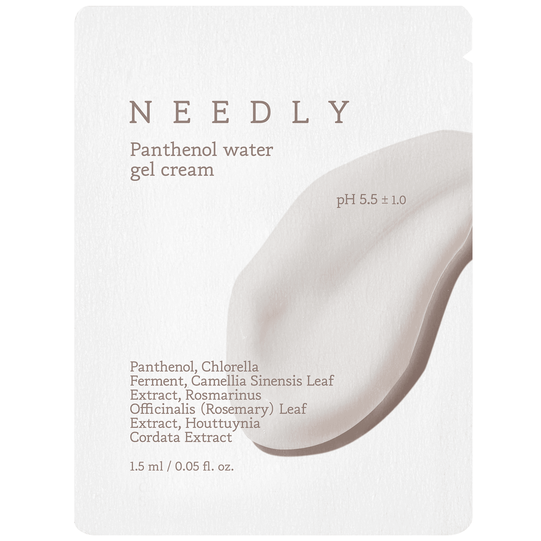 Заспокійливий крем-гель з пантенолом Needly Panthenol Water Gel Cream 1.5 мл Саше (Тестер)