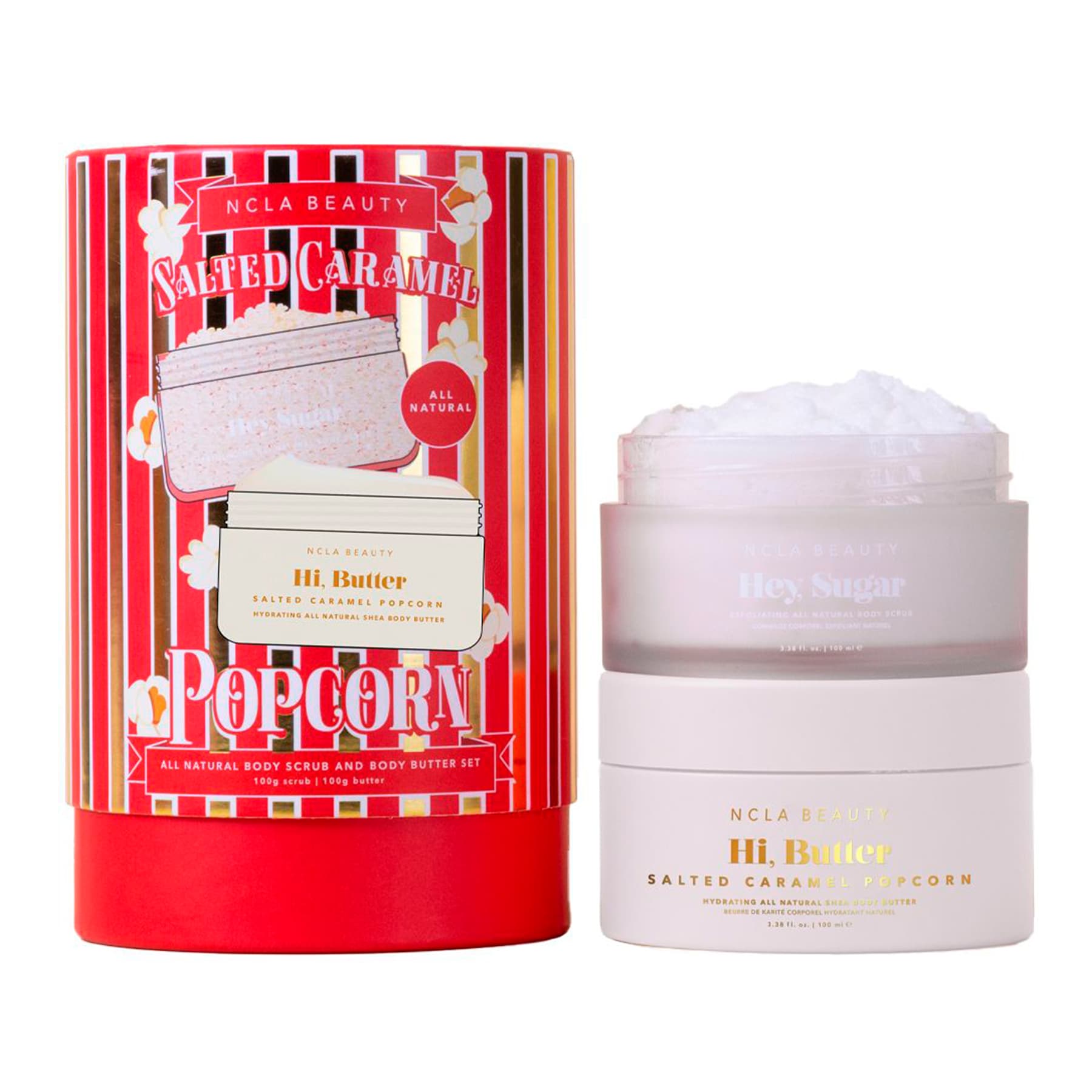 Подарунковий набір для догляду за тілом "Попкорн Солона карамель" NCLA BEAUTY Salted Caramel Body Care Set 2 в 1