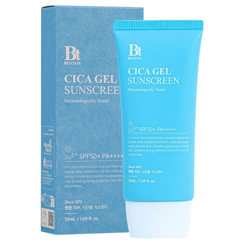 Зволожувальна сонцезахисна крем-сироватка з центелою Benton CICA Gel Sunscreen Serum SPF50 PA++++ 50 мл