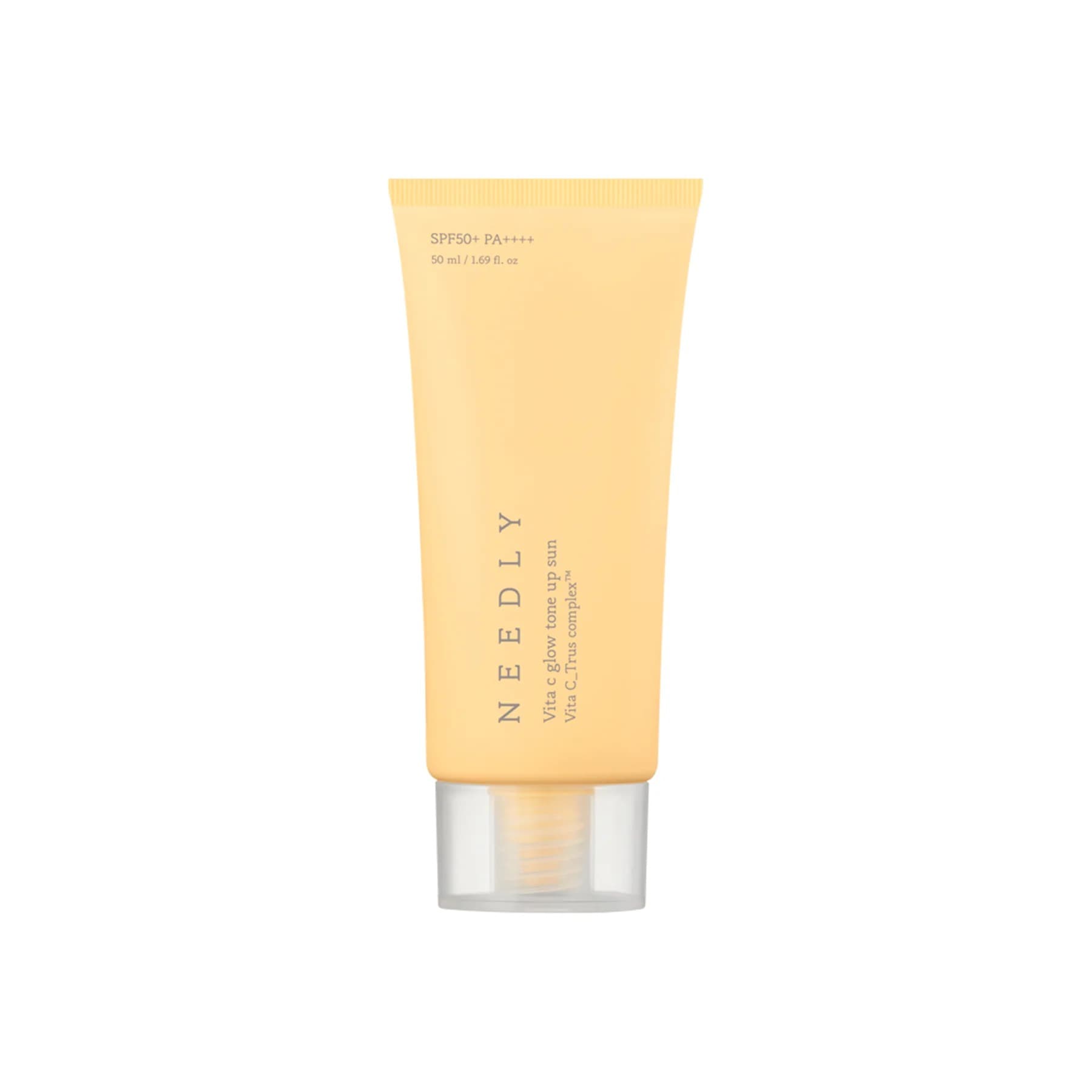 Сонцезахисний крем з ефектом освітлення та сяйва Needly Vita C Glow Tone Up Sun SPF50+ PA++++ 50 мл