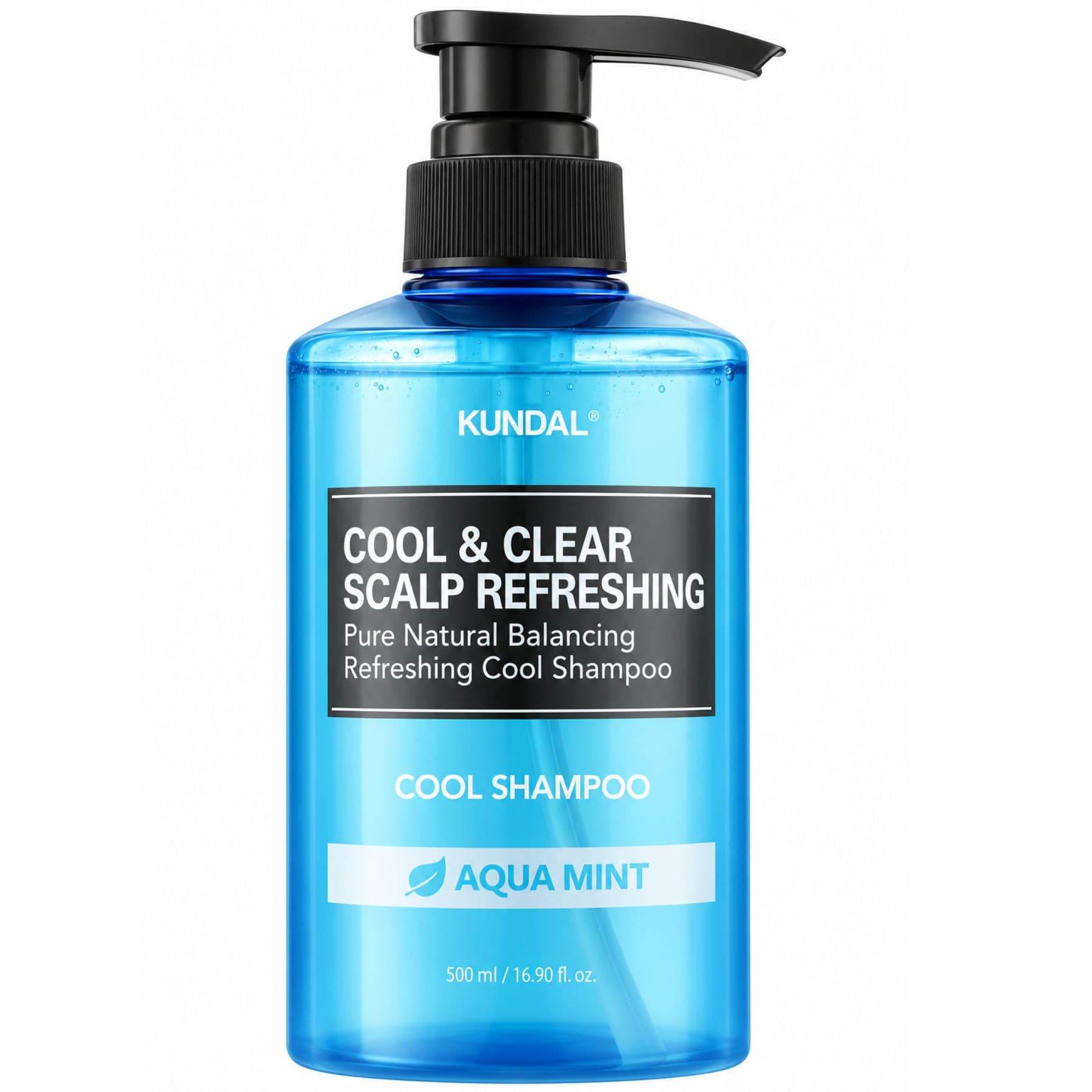 Зволожувальний освіжальний шампунь KUNDAL Cool & Clear Scalp Refreshing Shampoo Aqua Mint 500 мл