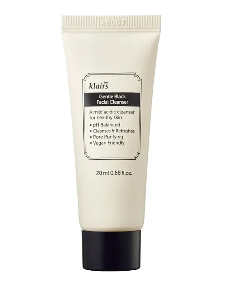 Засіб для делікатного очищення обличчя Dear, Klairs Gentle Black Facial Cleanser 20 мл