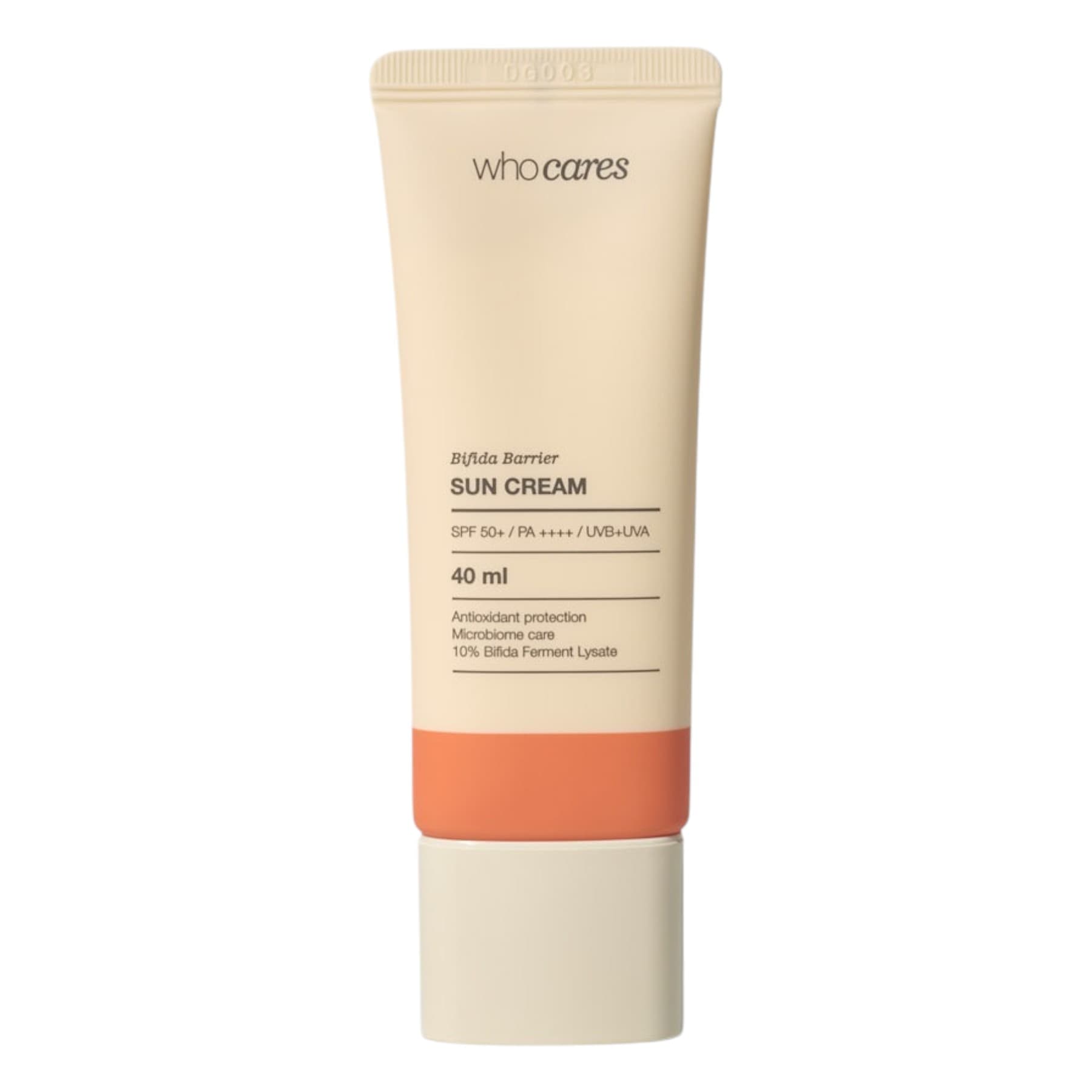 Сонцезахисний крем з антиоксидантним захистом WhoCares Bifida Barrier Sun Cream 40 мл
