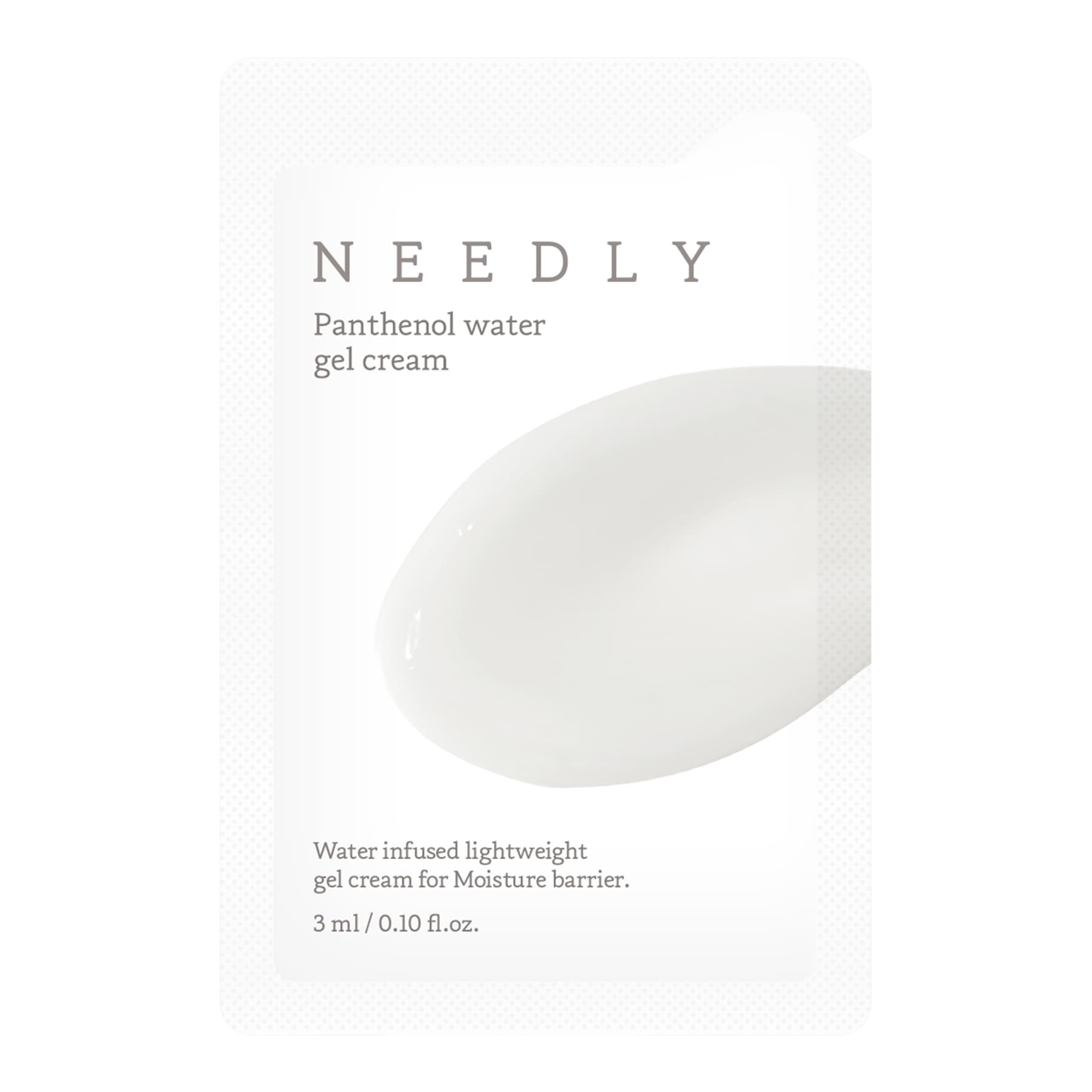 Заспокійливий крем-гель з пантенолом Needly Panthenol Water Gel Cream 3 мл, Саше (Тестер)