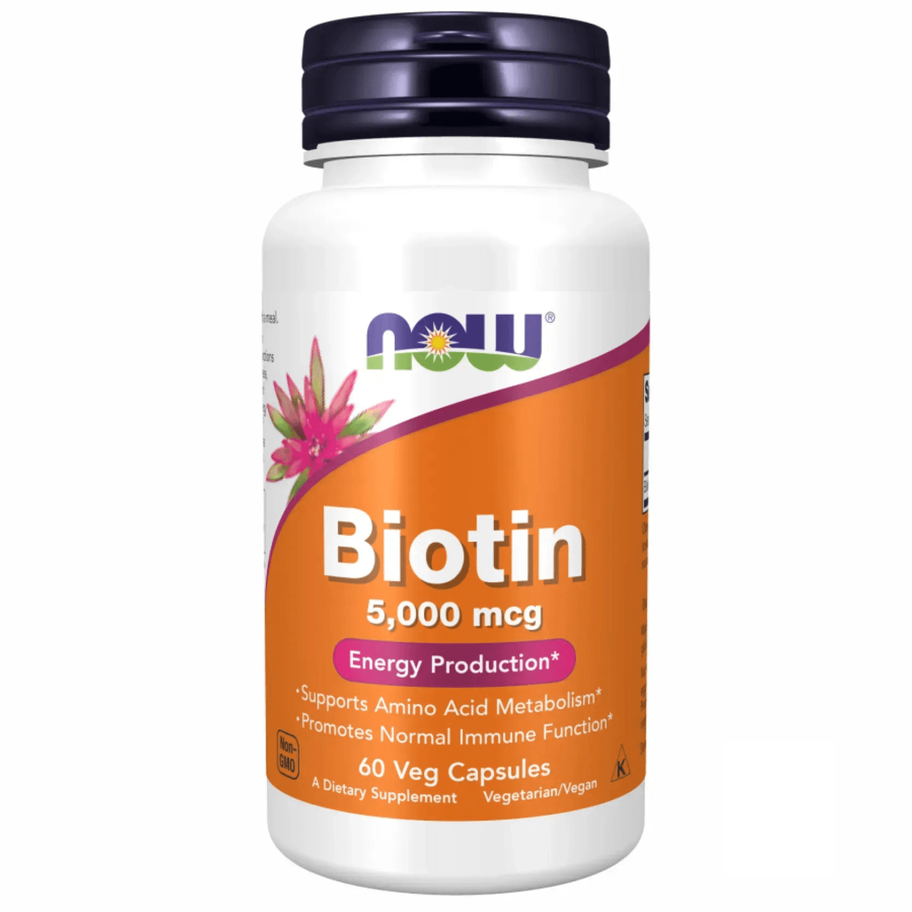 Біотин 5000 мкг NOW Foods Biotin 5000mcg 60 шт