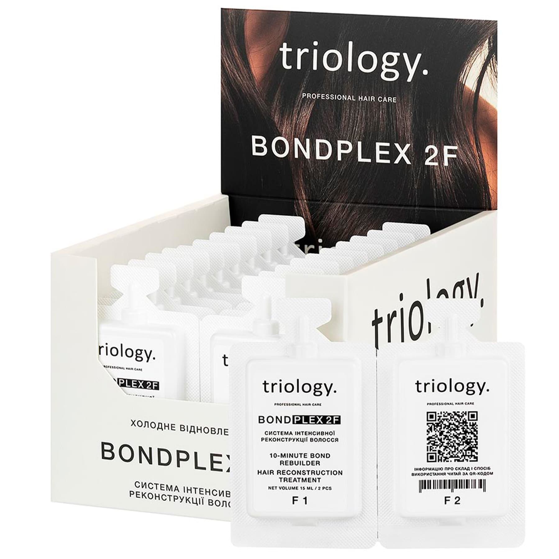 Холодне відновлення. Система інтенсивної реконструкції волосся BONDPLEX 2F Triology 30 мл