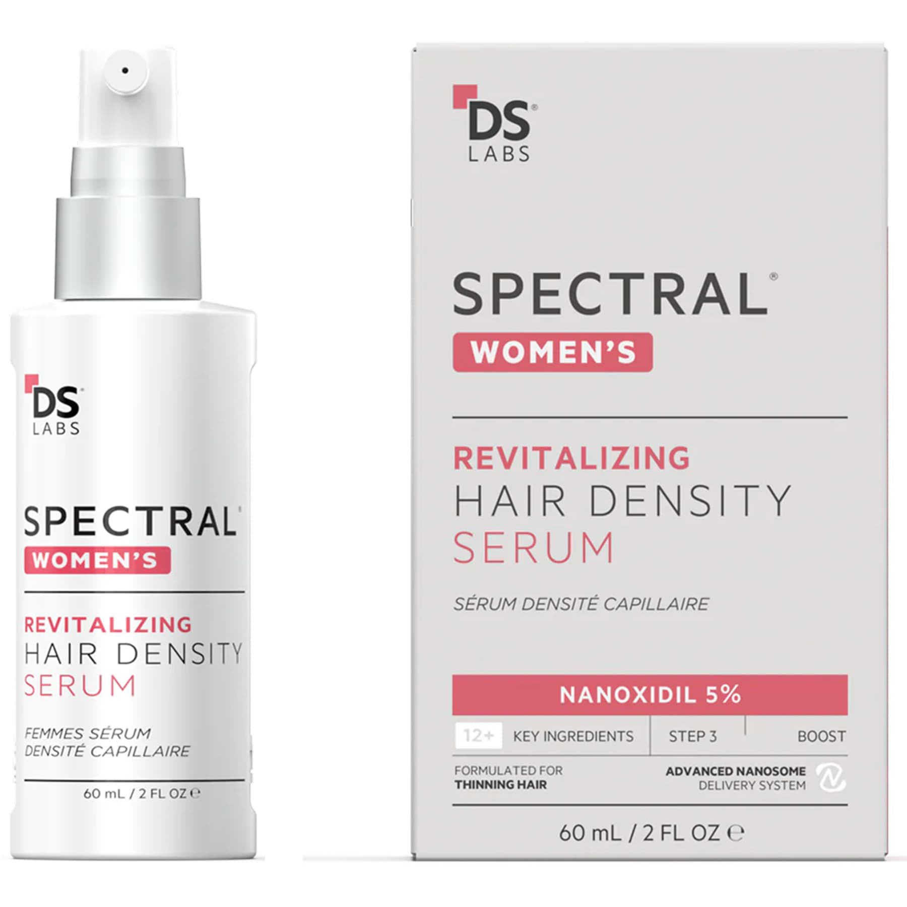 Сироватка для густоти волосся для жінок DS Laboratories Spectral CSF (Spectral Women's) 5% Nanoxidil 60 мл