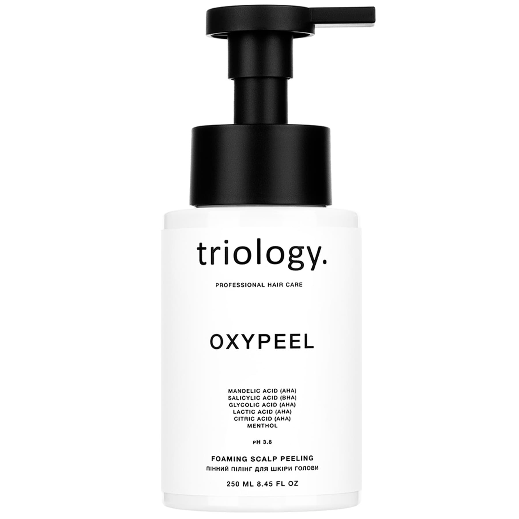 Пінний пілінг для шкіри голови OXYPEEL BUBBLE SCALP EXFOLIATOR OXYPEE Triology 250 мл
