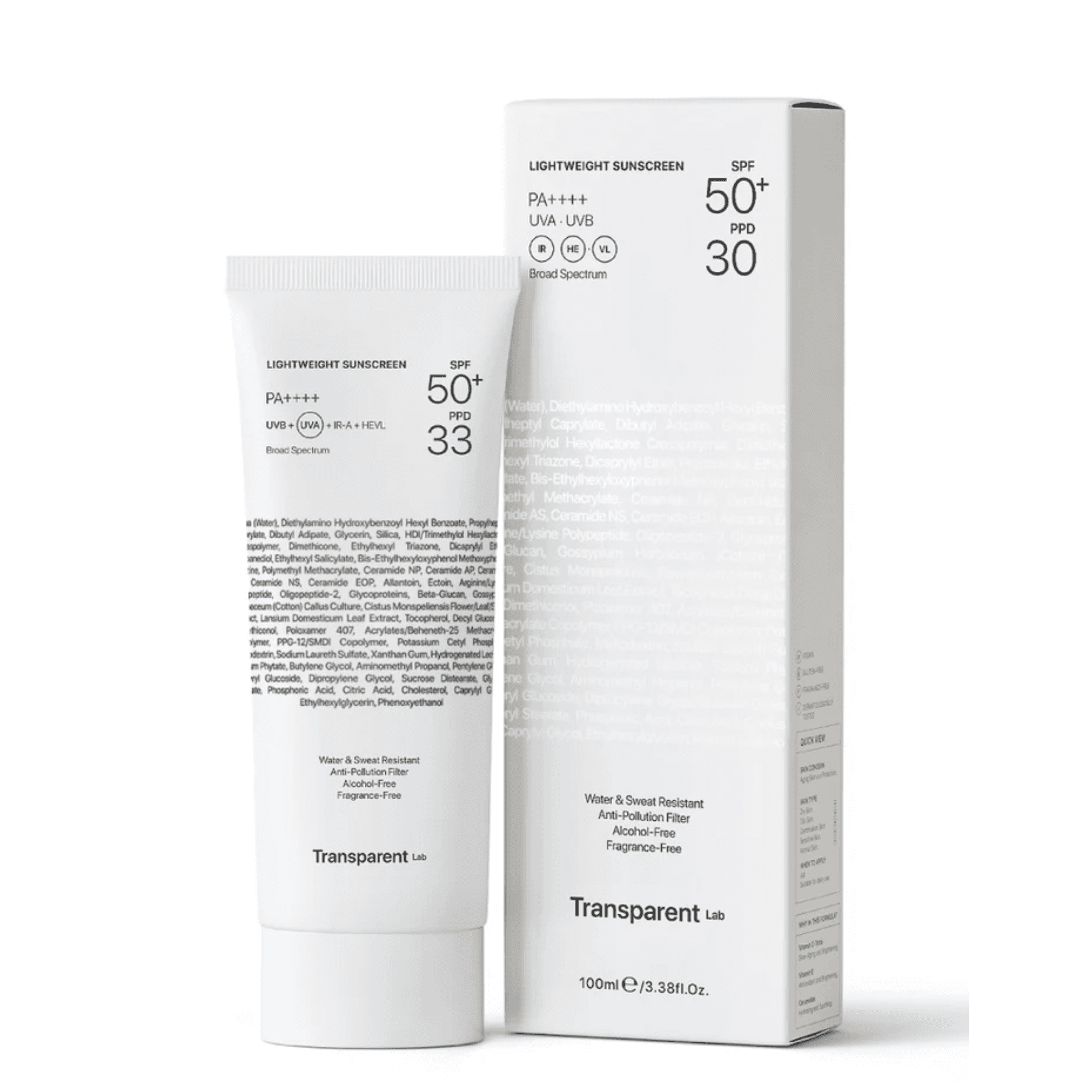 Легкий сонцезахисний крем Transparent Lab Lightweight Sunscreen SPF50+ 100 мл