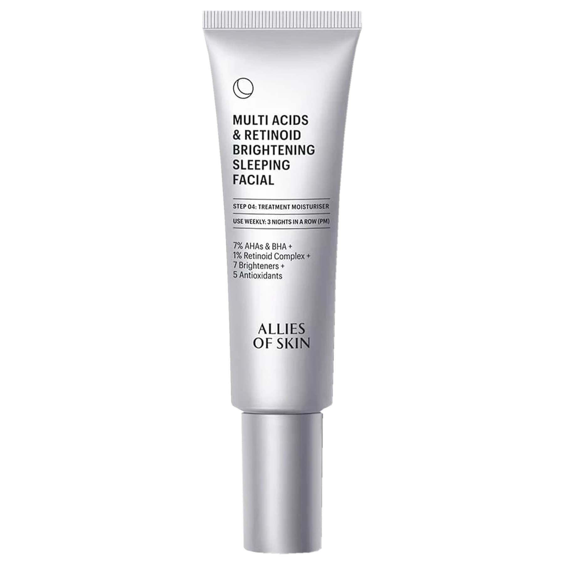 Нічний мультикислотний пілінг з ретинолом Allies of Skin Multi Acids & Retinoid Brightening Sleeping Facial 48 мл