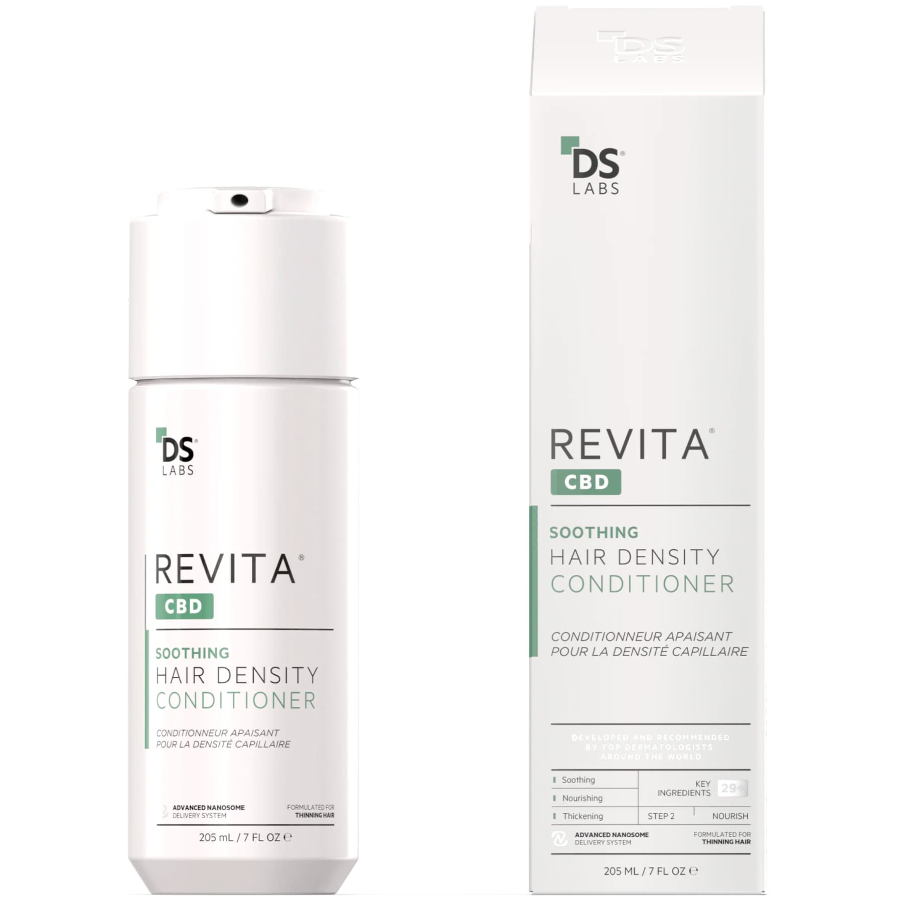 Кондиціонер для зміцнення волосся з канабідіолом DS Laboratories Revita CBD Conditioner 205 мл
