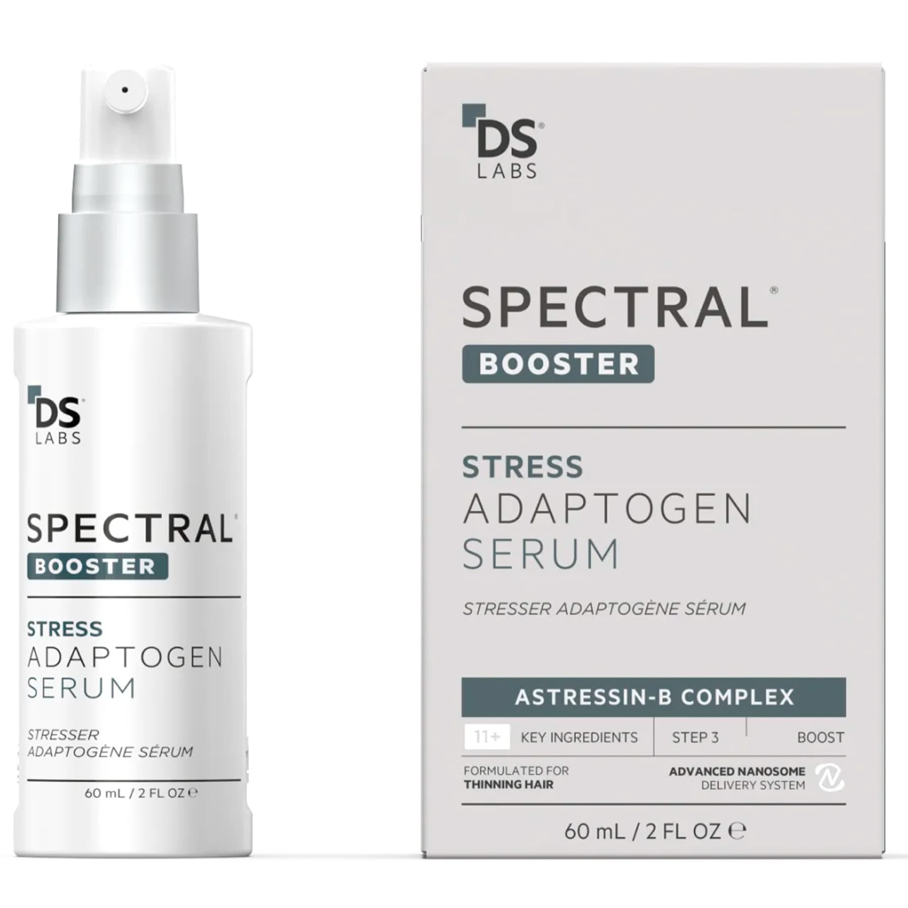 Сироватка-бустер проти стресового випадіння волосся DS Laboratories Spectral F7 (Spectral Stress Adaptogen) 60 мл