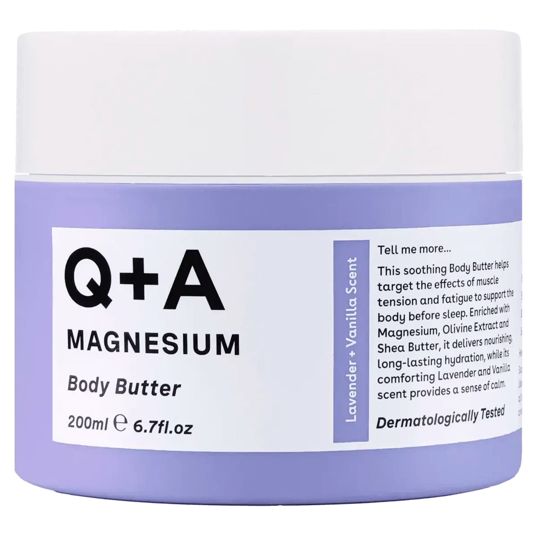Заспокійливий баттер з магнієм Q+A Magnesium Body Butter 200 мл