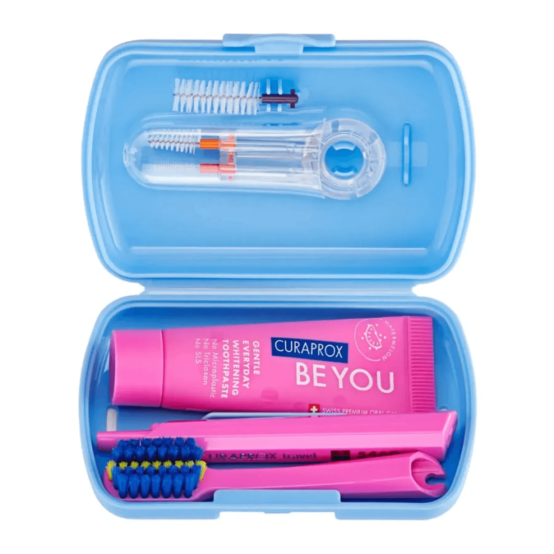 Дорожній набір Curaprox Be You Ortho Travel Set Blue 5 в 1