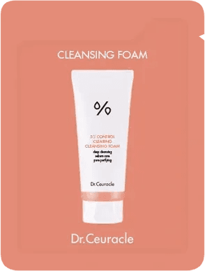 Себорегулювальна очищувальна пінка “5-альфа контроль” Dr.Ceuracle 5α Control Clearing Cleansing Foam 2 мл Саше (Тестер)