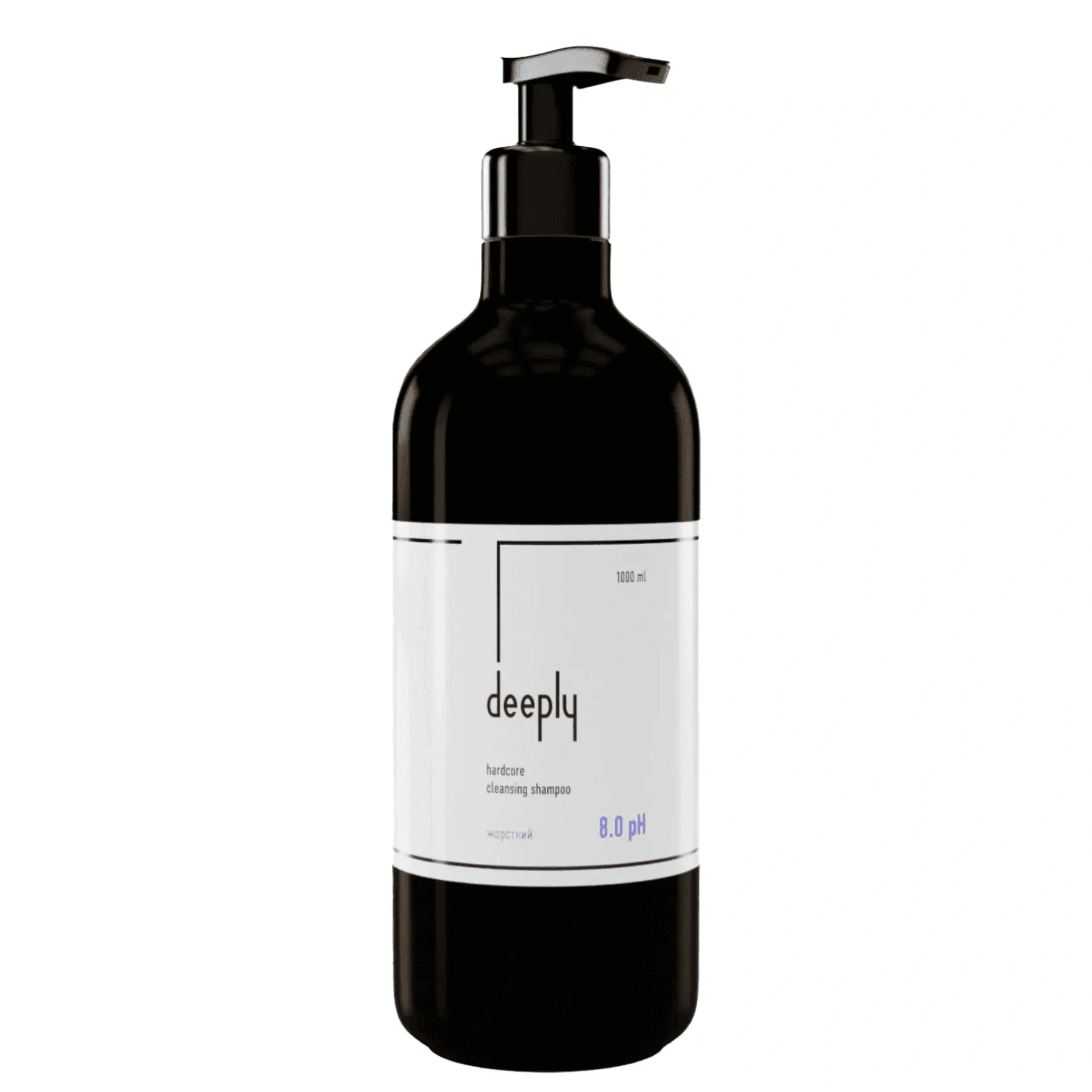 Жорсткий шампунь глибокого очищення 8.0 pH Deeply Hardcore Cleansing Shampoo 1000 мл