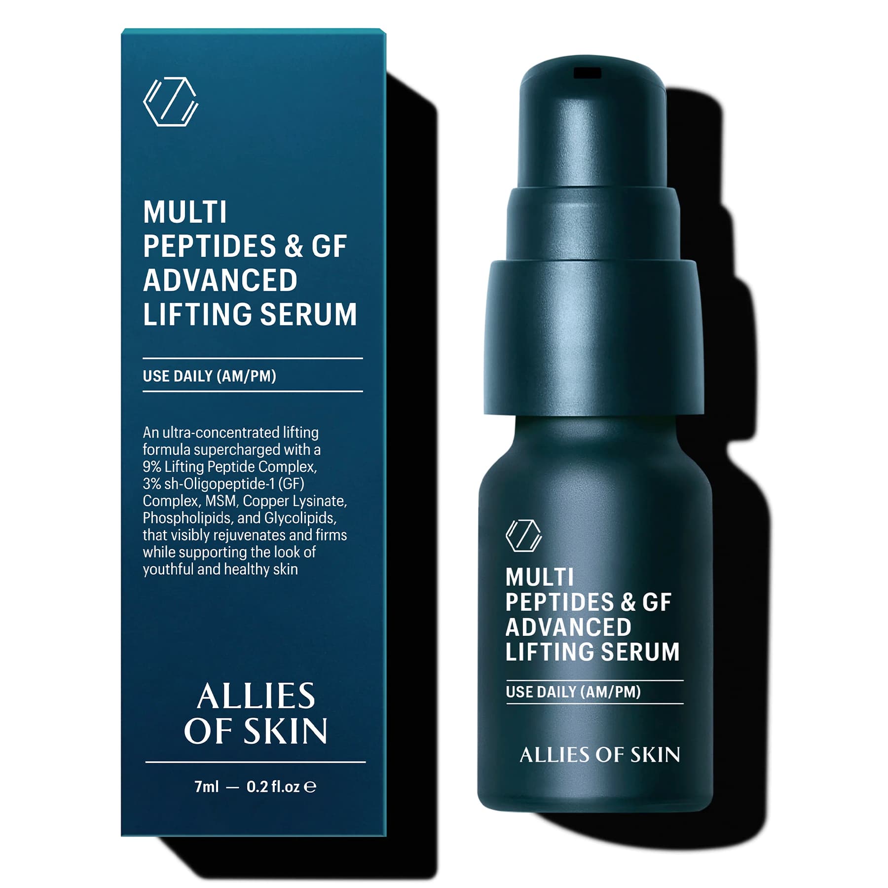 Мультипептидна сироватка з ефектом ліфтингу Allies of Skin Multi Peptides & GF Advanced Lifting Serum 7 мл